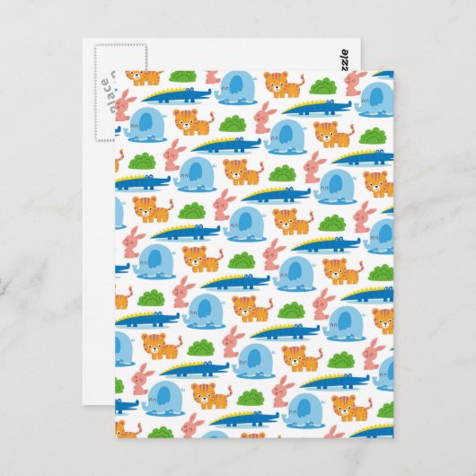 Schattig Oerwoud van kinderen Briefkaart (Voorkant / Achterkant)