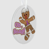 schattig oh, snap peperkoek man koekje ornament (voorkant)