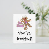 schattig oh, snurk een koekjesman kaart (Staand voorkant)