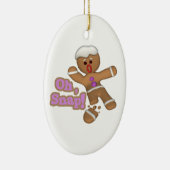 schattig oh, snurk een koekjesman keramisch ornament (Rechts)