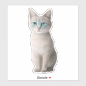 Schattig Ojos Azules Kat Sticker -  (Vel)