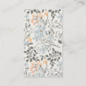 Schattig Olifant Bladluier Raffle Baby shower Informatiekaartje (Achterkant)