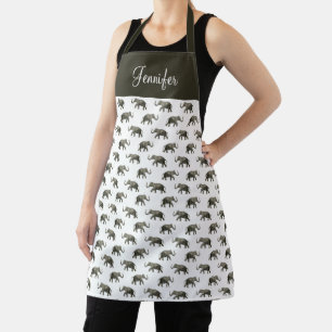 Schattig Olifant Vintage Patroon Schort