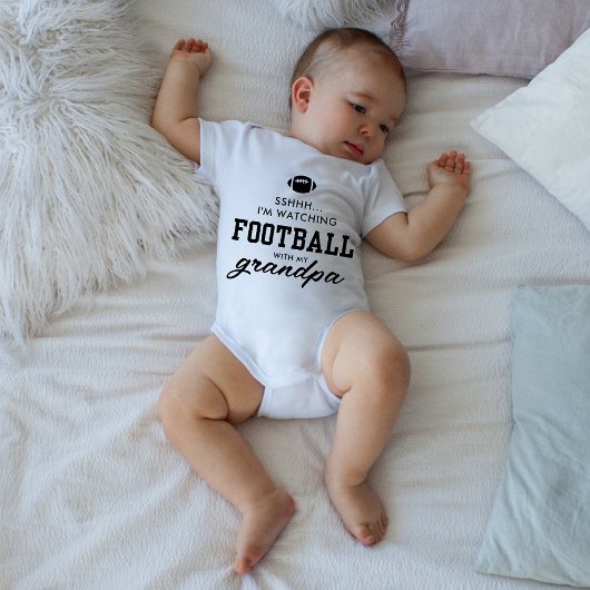 Schattig om naar voetbal te kijken met opa romper
