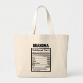 schattig oma feiten woord kunst grote tote bag (Voorkant)