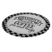 schattig oma's keuken koffie taart knuffels woord  snijplank (Hoek)