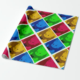 schattig omslagpapier voor cartoon cadeaupapier