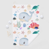 Schattig onder de zee golfhanddoek (Insitu)