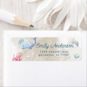 schattig onder het etiket van het de terugkeeradre (Insitu)