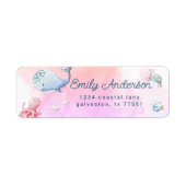 schattig onder het etiket van het de terugkeeradre (Voorkant)