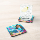 Schattig Onder het Zee Be Mer-mazing Mermaid Bier Onderzetter (Rechterzijde)