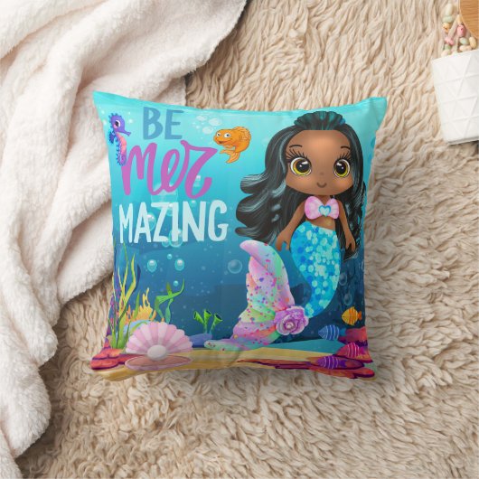 Schattig Onder het Zee Be Mer-mazing Mermaid Kussen (Deken)