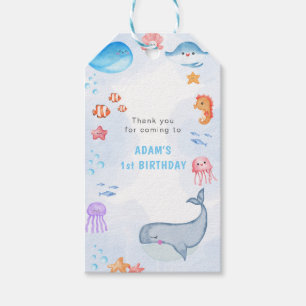 Schattig onder het Zee Cadeaulabel