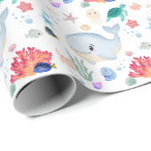 Schattig Onder Water Cadeaupapier (Rol Hoek)