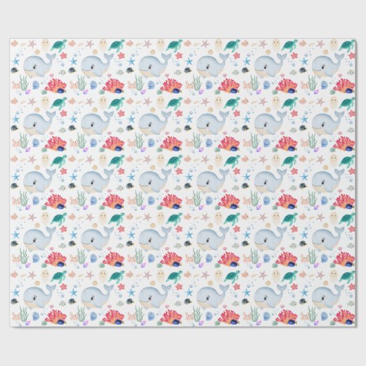 Schattig Onder Water Cadeaupapier (Zoom)