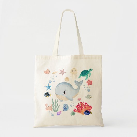Schattig Onder Water Tote Bag (Voorkant)