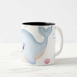 Schattig Onder Water Tweekleurige Koffiemok