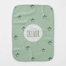 Schattig onder zee groene schildpad monogram