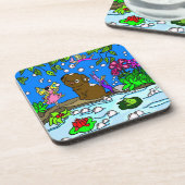 Schattig Onderzetter voor puppy en fouten (Linkerzijde)