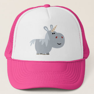 Schattig Ondoorgrondelijke Cartoon Eenhoorn Hoed Trucker Pet