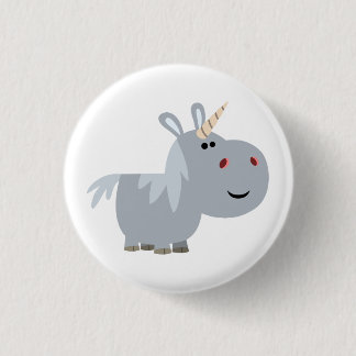 Schattig Onnaspeurlijk Cartoon Eenhoorn Knop Badge Ronde Button 3,2 Cm