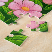 Schattig Ontmoeting tussen Egel en Konijn Legpuzzel (Zijkant)
