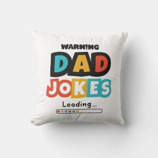 Schattig Ontwerp Papa Grappen Laden Voor Vaderdag Kussen (Voorkant)
