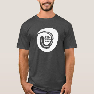 Schattig ontwerp tekst Mijn vader staat op het pun T-shirt