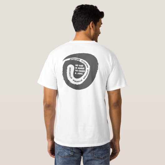 Schattig ontwerp tekst Mijn vader staat op het pun T-shirt (Achterkant volledig)