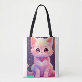 Schattig ontwerp van de kattenzak tote bag