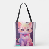 Schattig ontwerp van de kattenzak tote bag (Achterkant)