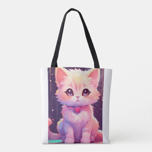 Schattig ontwerp van de kattenzak tote bag (Achterkant)