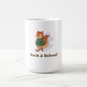 schattig ontwerp van eekhoorn voor terug naar scho koffiemok