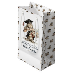 Schattig ontwerp van een afstudeerkonijn voor de k klein cadeauzakje