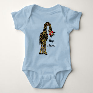 Schattig ontwerp voor Giraffe voor hipster-baby's Romper