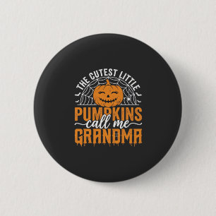 Schattig ontwerp voor oma's Halloween pompoen_1 Ronde Button 5,7 Cm