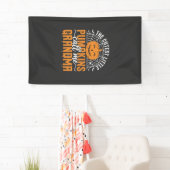 Schattig ontwerp voor oma's Halloween pompoen_1 Spandoek (Insitu)