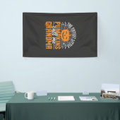 Schattig ontwerp voor oma's Halloween pompoen_1 Spandoek (Beurs)