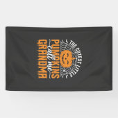 Schattig ontwerp voor oma's Halloween pompoen_1 Spandoek (Horizontaal)