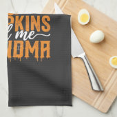 Schattig ontwerp voor oma's Halloween pompoen_1 Theedoek (Quarter Fold)