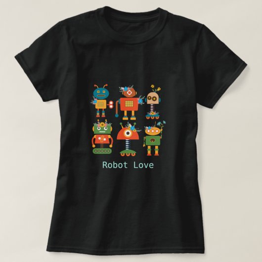 Schattig ontwerp voor robotkinderen t-shirt (Design voorkant)