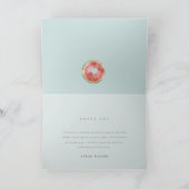 Schattig Onze Kleine Meloen Aquarel Blauwe Baby Sh Bedankkaart (Binnen)