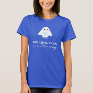 Schattig onze kleine vogeltje is op komst - Zwange T-shirt