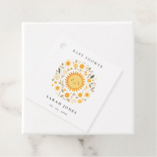 Schattig Onze Kleine Zonneschijn Boho Zon Baby Sho Bedankjes Labels
