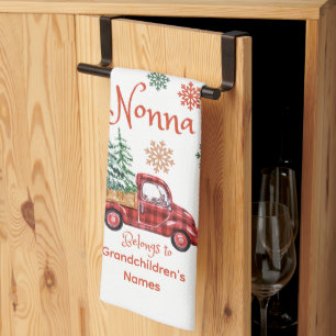 Schattig Op Maat Gemaakt Cadeau voor Nonna Theedoek