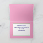 Schattig! Op maat gemaakte middelbare school diplo Kaart (Binnen)