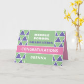 Schattig! Op maat gemaakte middelbare school diplo Kaart (Gele Bloem)