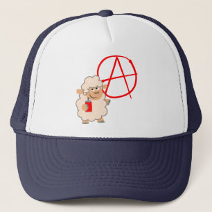 Schattig Opstandige Cartoon Schapenhoed Trucker Pet