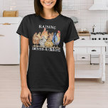 Schattig opvoeden kippen & kinderen Homestead Mama T-shirt<br><div class="desc">Schattige waterverf beschilderde kippen en een haan met een grappige aanpasbare tekst "kippen en kinderen opvoeden" ontwerp voor een boerderijen mama in de hoeve.</div>
