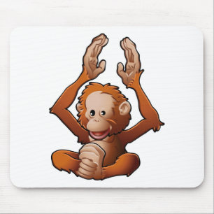 schattig Orangutan Muismat
